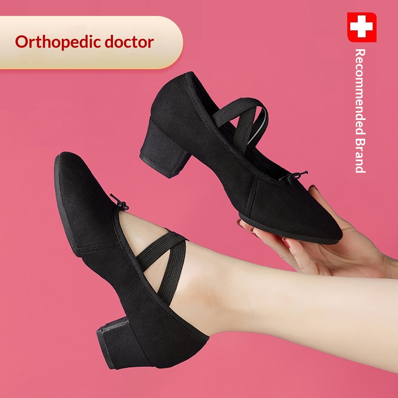 Dance Shoes Dance Training Shoes For Teachers, Outdoor Adult Women's Belly Dance, Modern Dance Practice, Ballet, Breathable, Flat_voghion.com