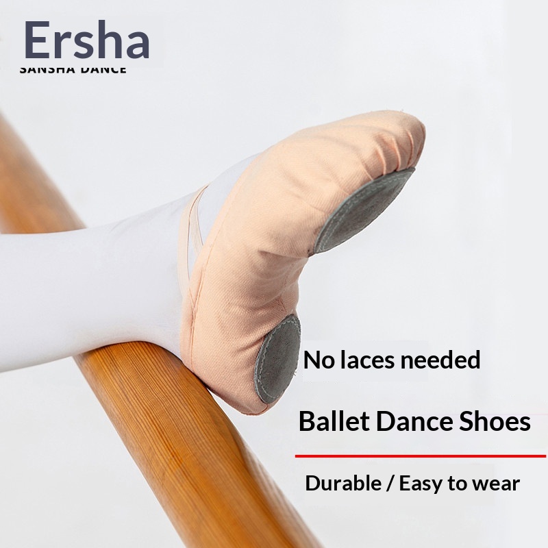 Chaussures de danse souples en trois parties pour femmes, vente en gros, chaussures de yoga et de ballet chinoises, chaussures de danse en cuir pour enfants_voghion.com
