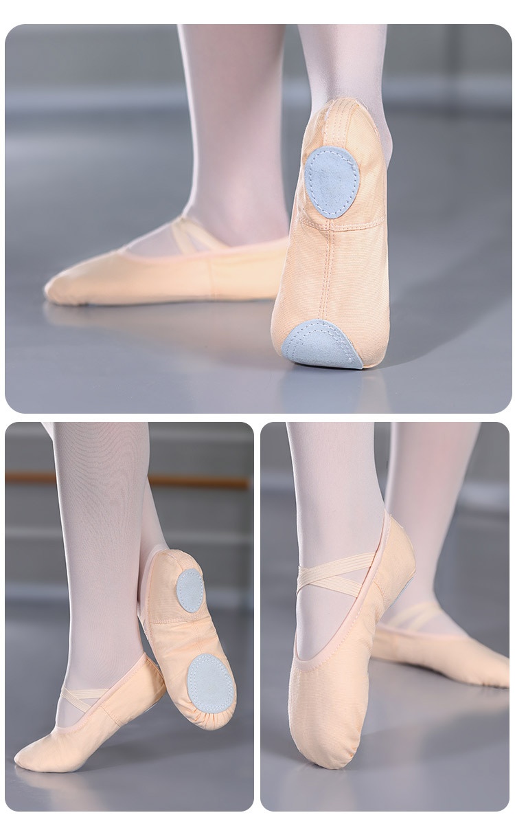 Chaussures de danse pour filles patte de chat rose souples_voghion.com