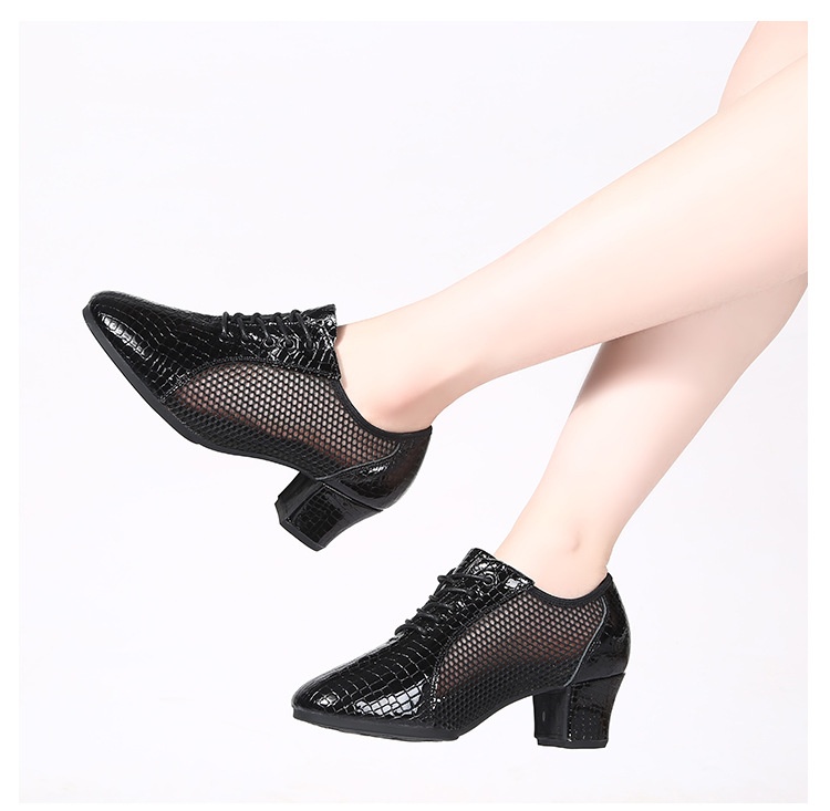 Dansschoenen van echt leer voor dames latijns balzaal dans_voghion.com