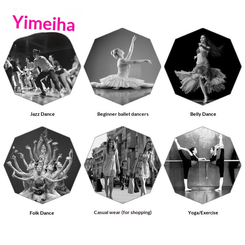 Yimeihan Tanzschuhe mit weicher Sohle, Übungsschuhe für Damen, elastisches Material, Jazz-, Yoga-, Ballett- und Körpertanzschuhe für Erwachsene_voghion.com