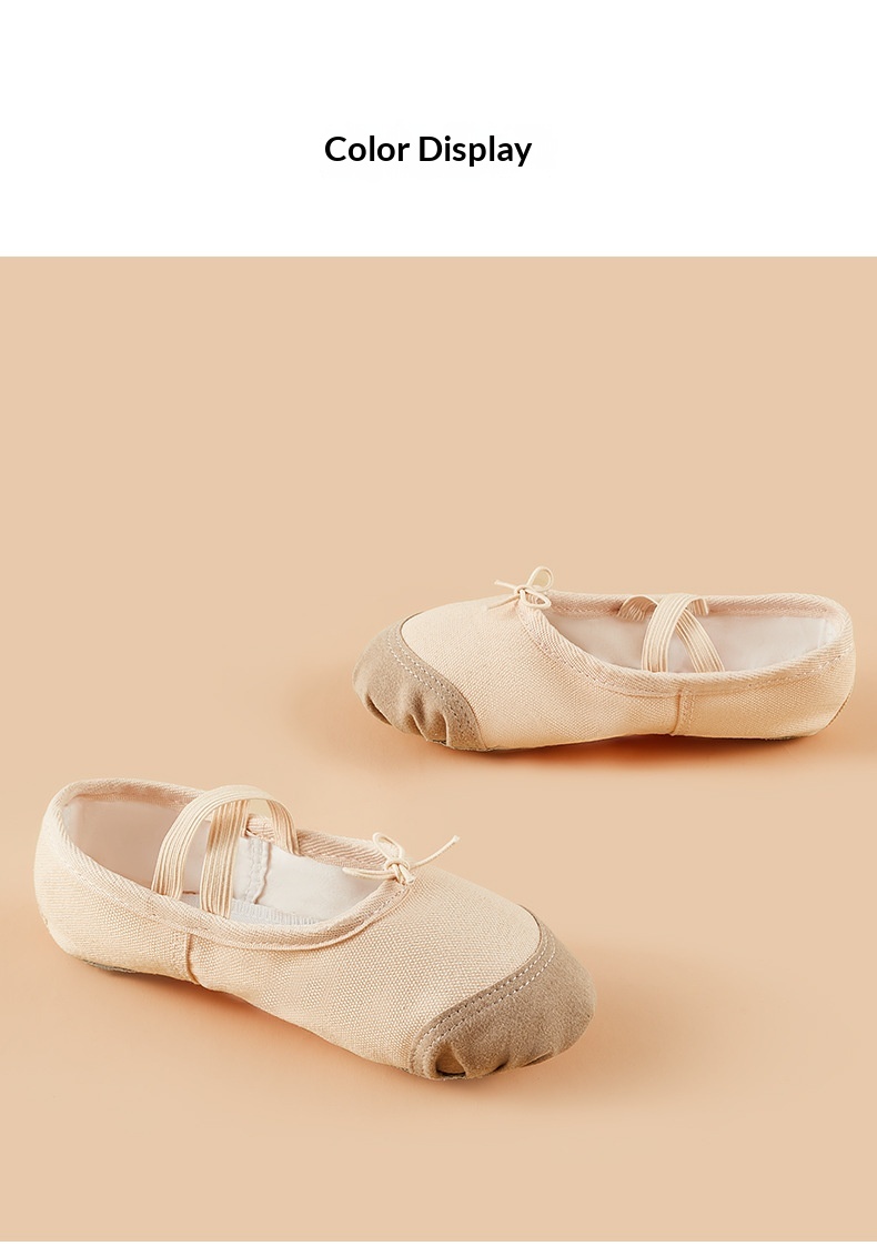 Ballet Dance Shoes For Children With Soft Sole And Leather Laces_voghion.com