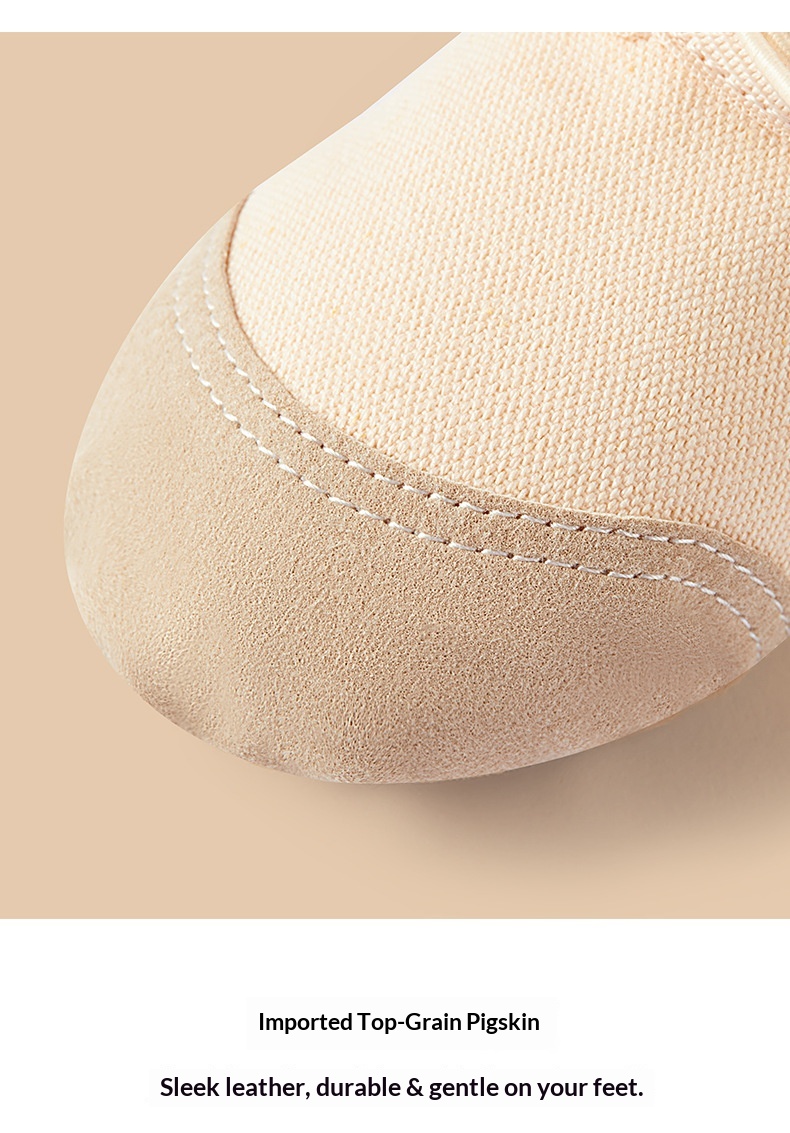Ballet Dance Shoes For Children With Soft Sole And Leather Laces_voghion.com