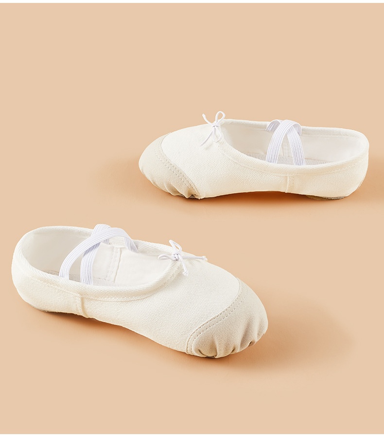 Ballet Dance Shoes For Children With Soft Sole And Leather Laces_voghion.com