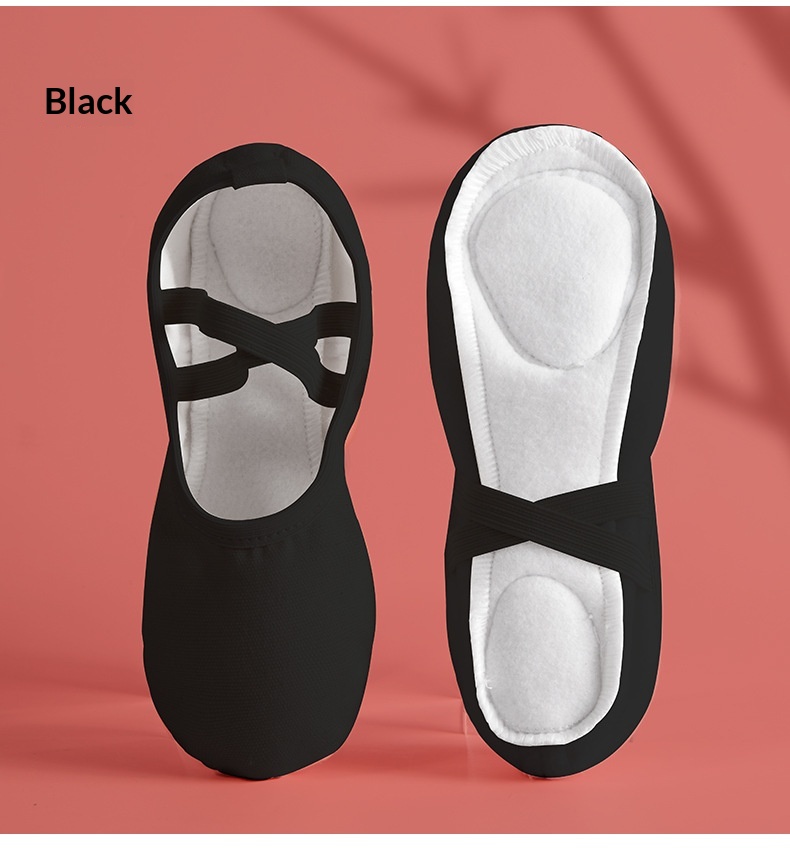 Sapatilhas de ballet para menina forro polar sola macia dança_voghion.com