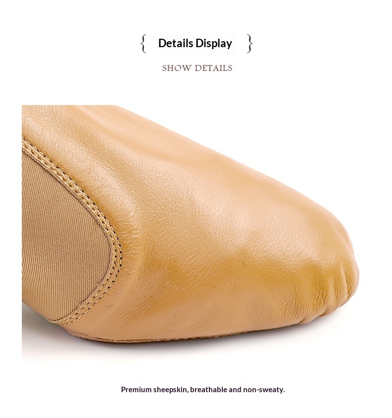 Women's Leather Jazz And Latin Dance Shoes For Professional Practice_voghion.com