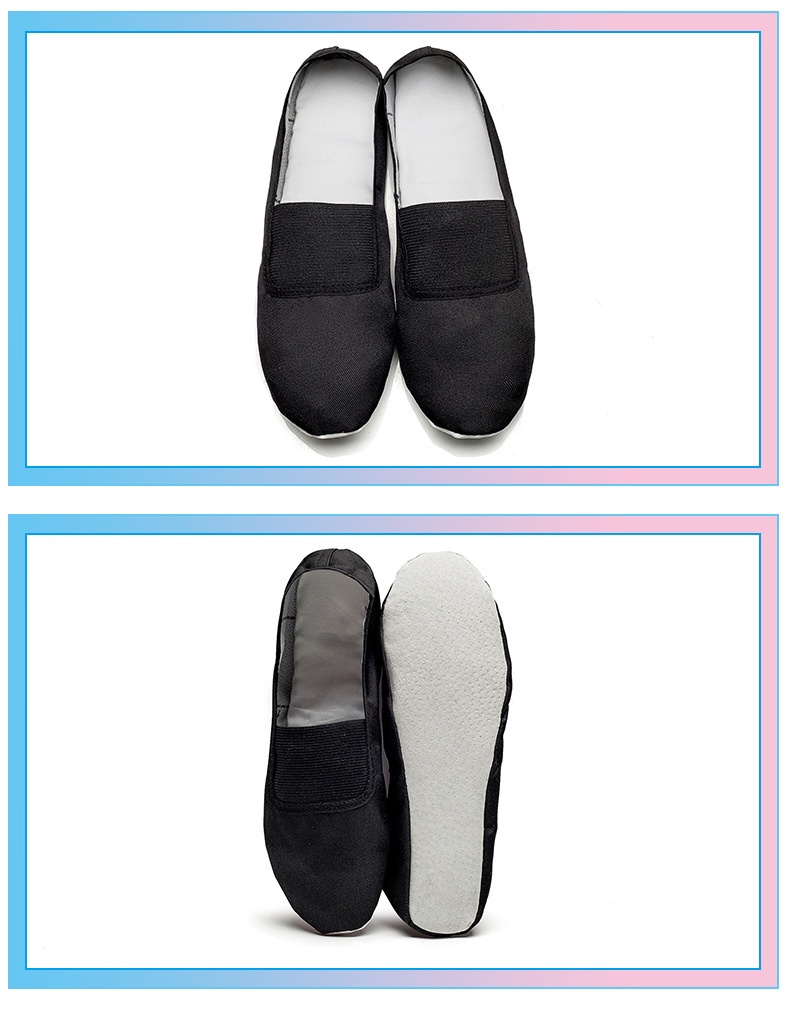 Sapatos de dança para adultos e crianças, ginástica, balé e ioga, com sola macia e formato de pata de gato, brancos, ideais para professores de dança._voghion.com