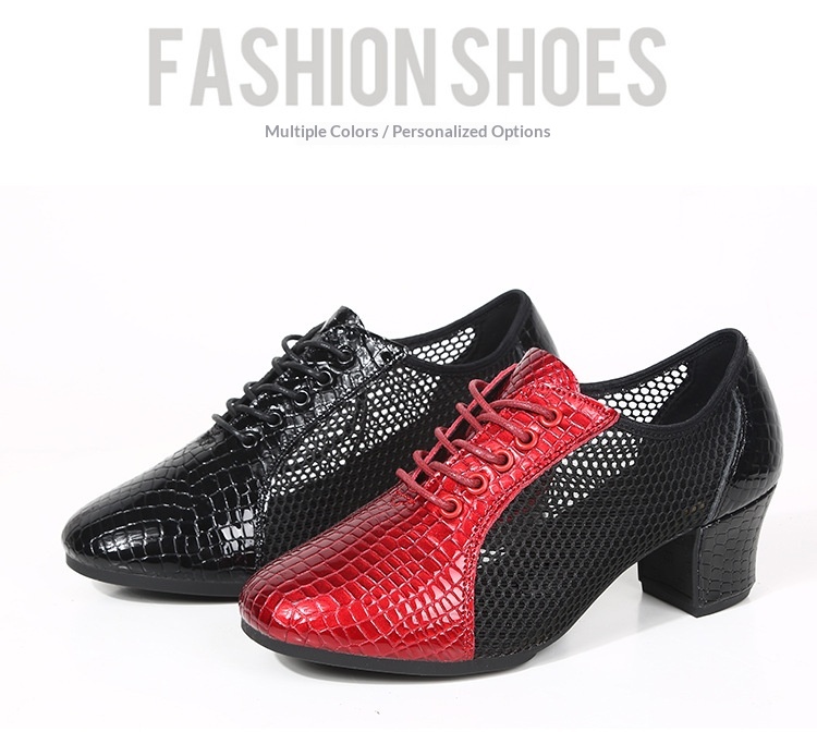 Dansschoenen van echt leer voor dames latijns balzaal dans_voghion.com