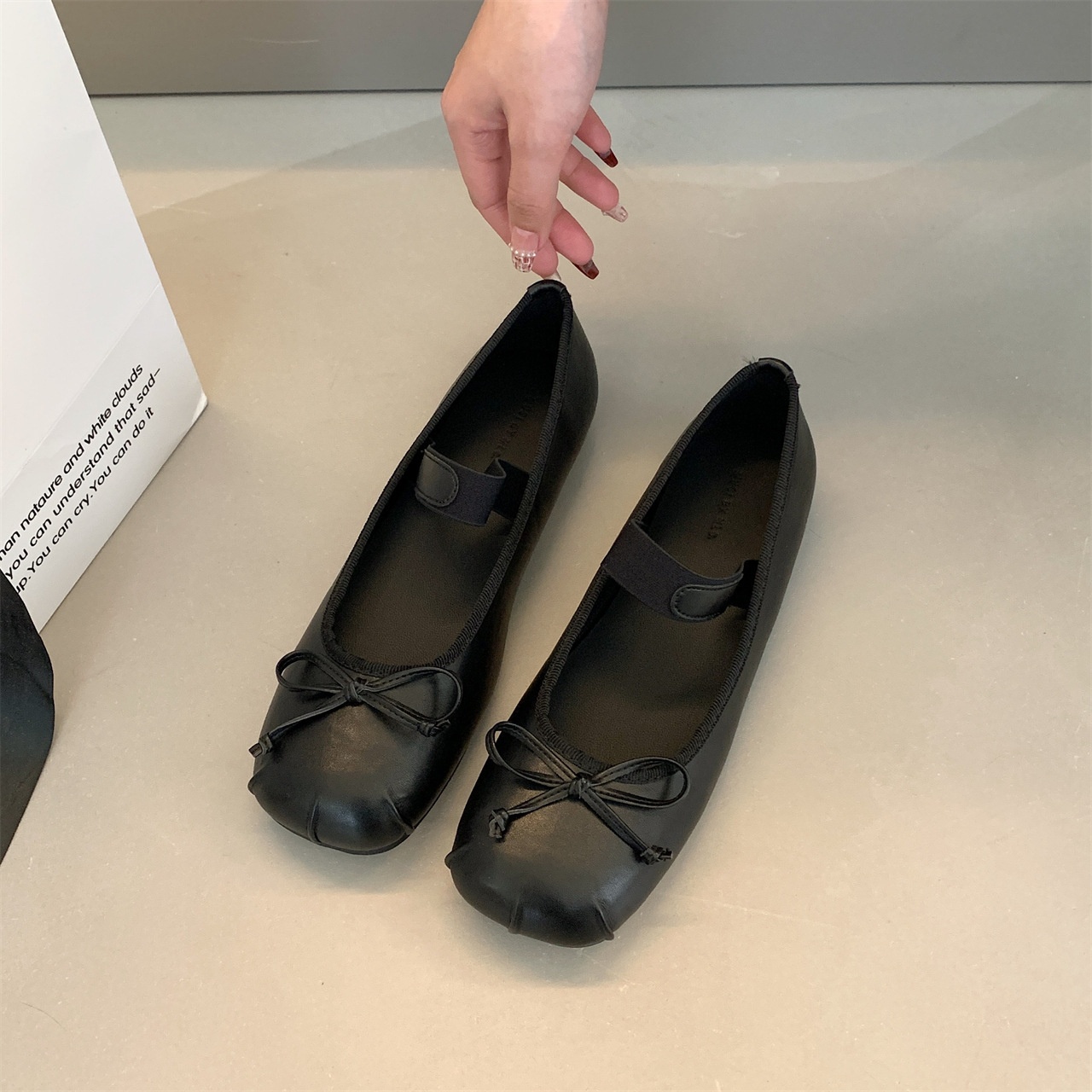 Women's Dance Shoes Bowknot Ballet Flats Versatile Flat Shoes_voghion.com