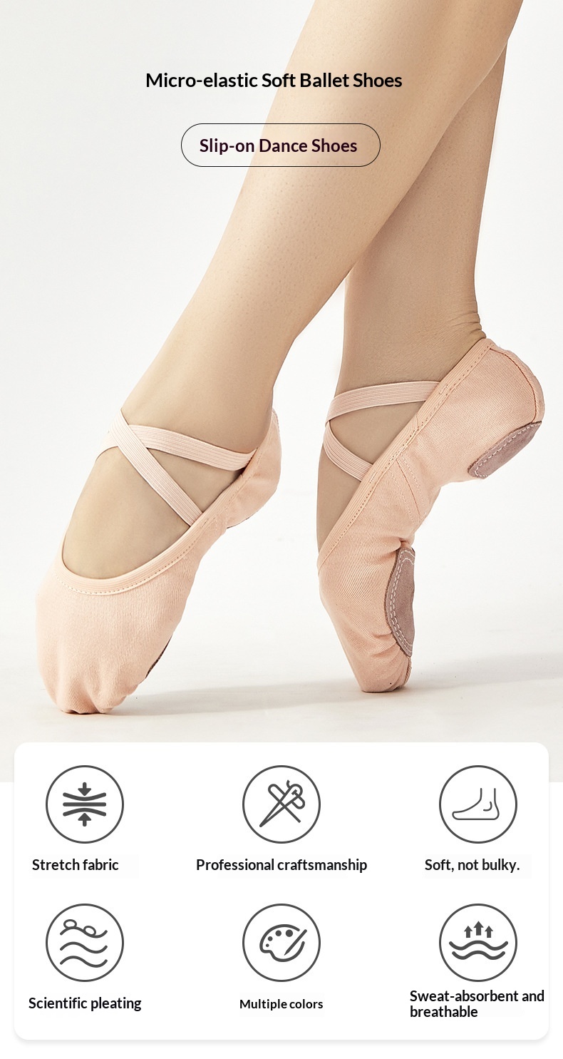 Professionelle Tanzschuhe Für Damen Mit Weicher Sohle Und Stretch_voghion.com