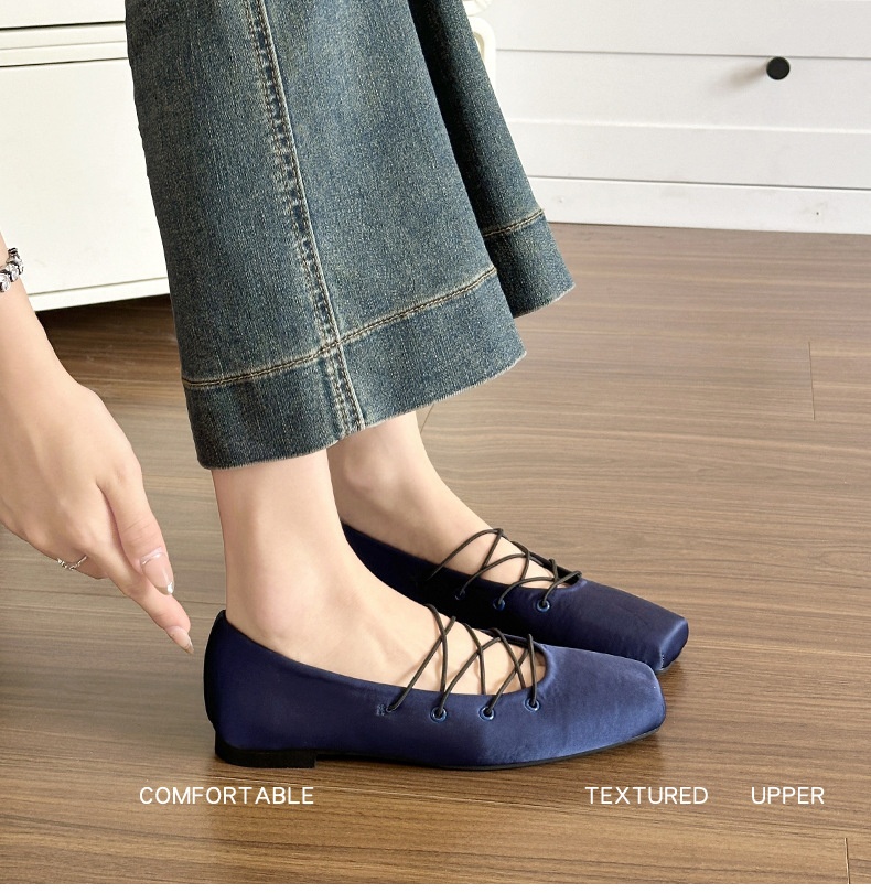Sapatilhas de dança mary jane retro em cetim para mulheres_voghion.com