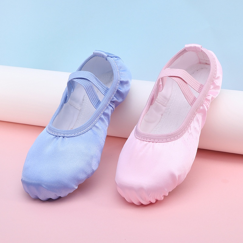 Tanzschuhe Satin Ballett Katzenpfote Körperübung Tanzschuhe Bewertung Aufführung Weiche Sohle Yoga Erwachsene_voghion.com