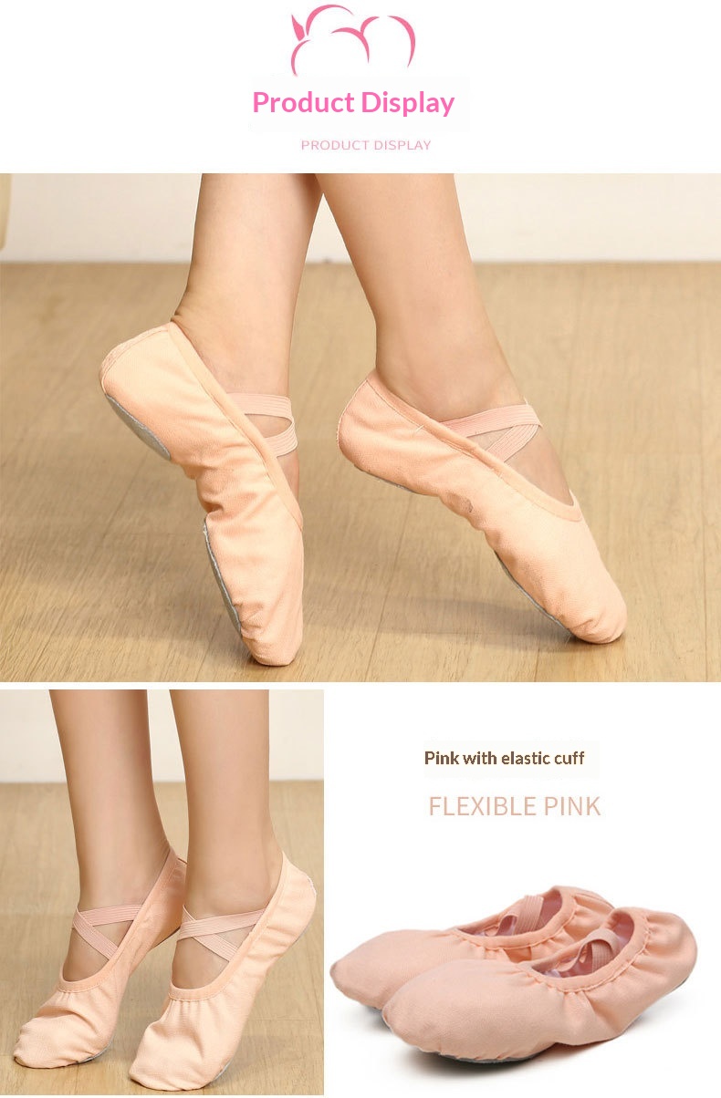 Chaussures de danse professionnelles en cuir à semelle souple_voghion.com