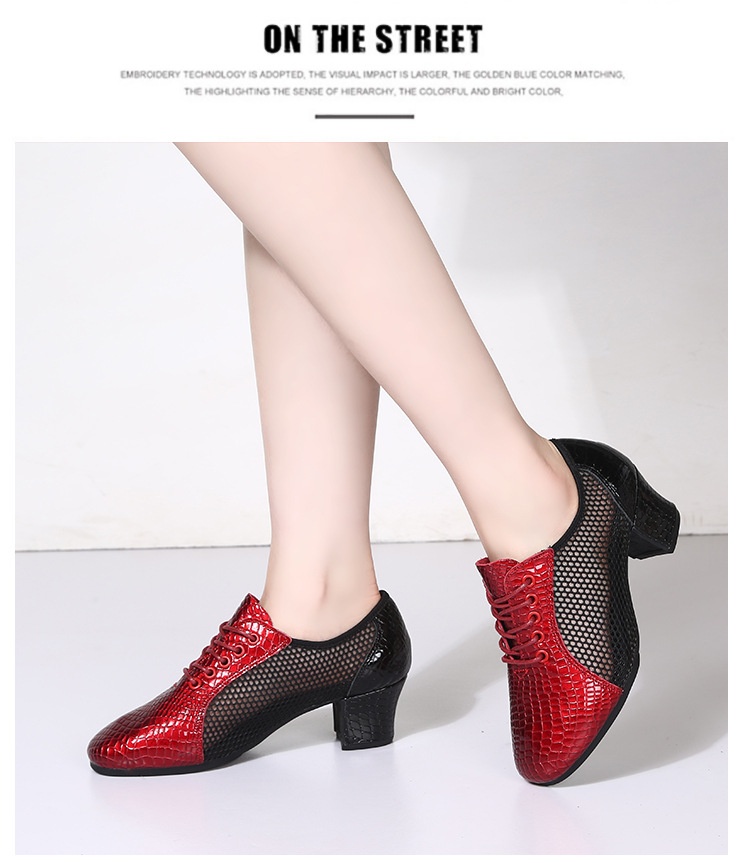 Dansschoenen van echt leer voor dames latijns balzaal dans_voghion.com