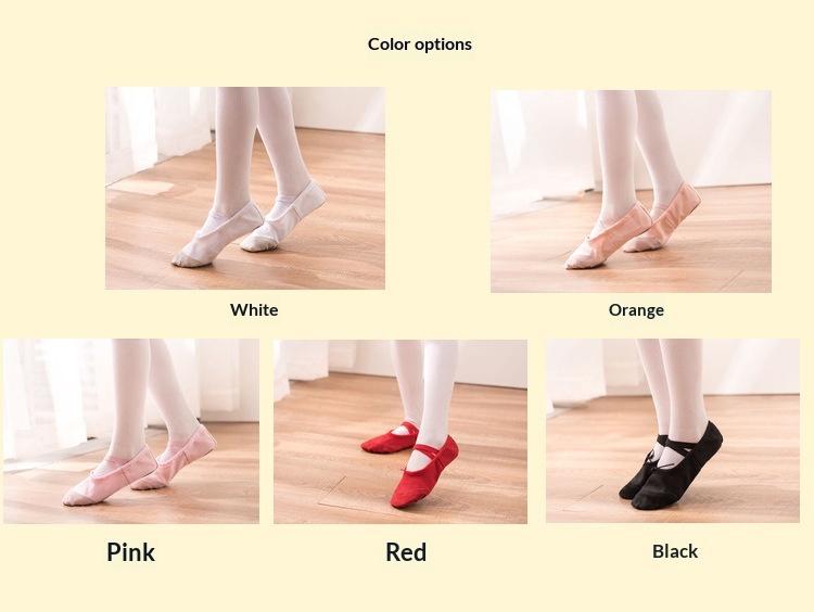 Ballettschuhe Für Mädchen Aus Canvas Für Tanztraining Atmungsaktiv_voghion.com