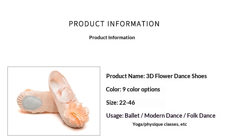 Dance Shoes Ballet Soft Soled Practice Shoes For Adults And Kids_voghion.com
