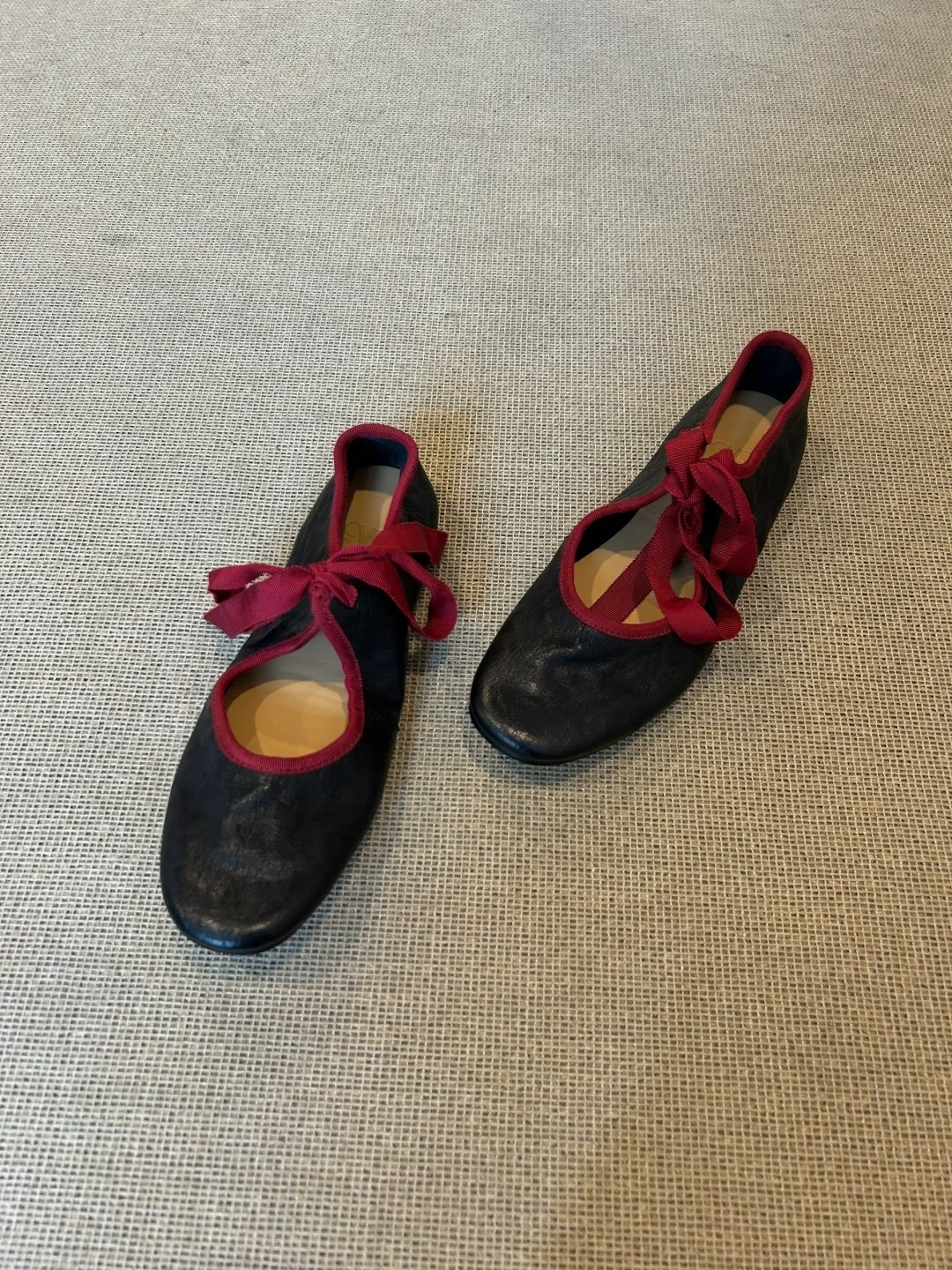 Dansesko til damer retro i fåreskind med snørebånd_voghion.com