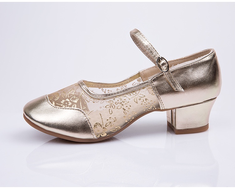Professional Women's Latin Dance Shoes With Soft Mesh Sole_voghion.com