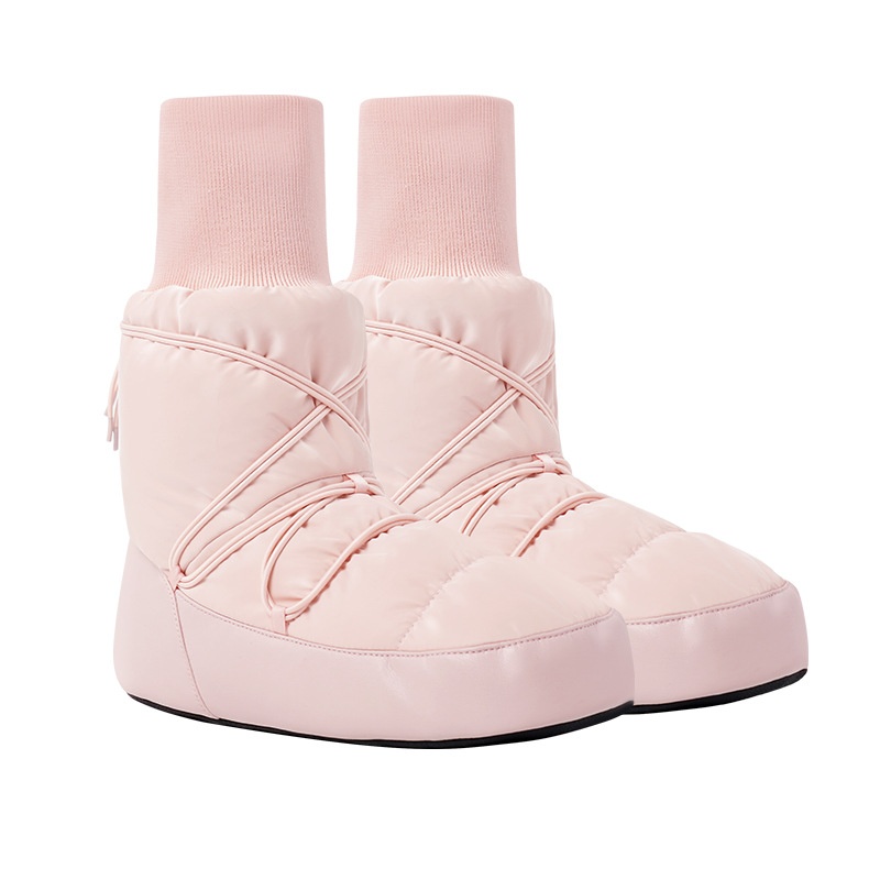 Dance Shoes For Adults, Autumn Winter Cold-Proof High-Top Warm Boots, Fleece-Lined And Thickened Performance Dance Sho, Ballet_voghion.com