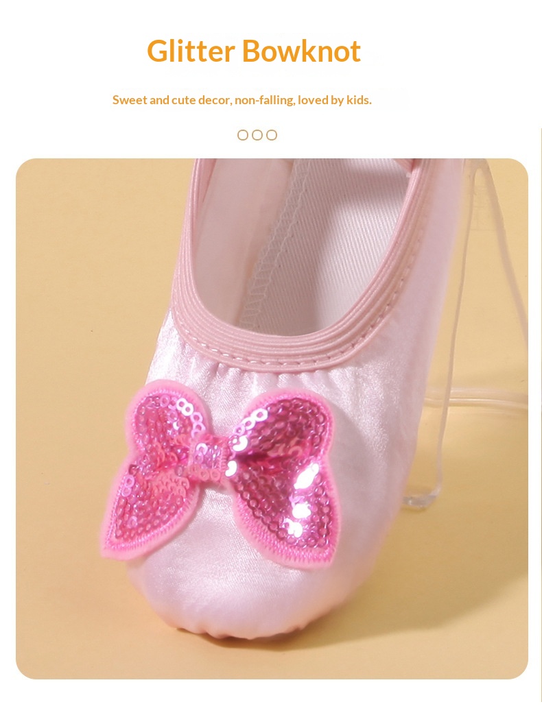 Chaussons de danse classique chinois pour fille semelle souple_voghion.com