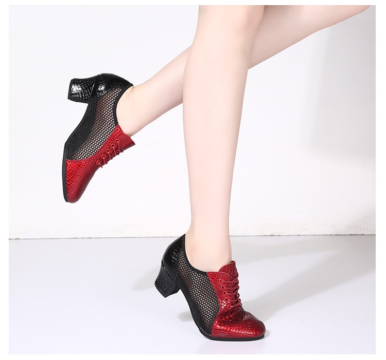 Dansschoenen van echt leer voor dames latijns balzaal dans_voghion.com