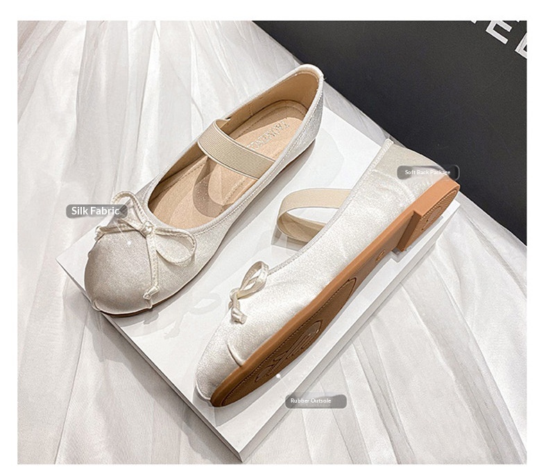 Scarpe da danza classica in raso da donna con fiocco mary jane_voghion.com