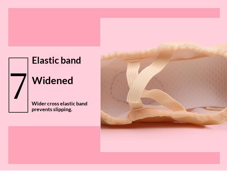 Chaussures de danse professionnelles en cuir à semelle souple_voghion.com