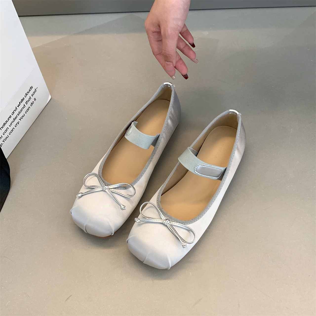 Women's Dance Shoes Bowknot Ballet Flats Versatile Flat Shoes_voghion.com