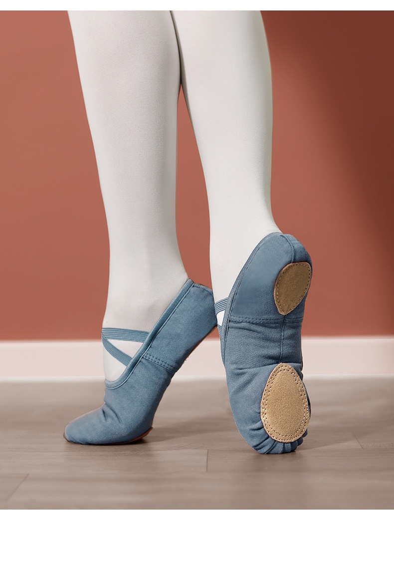 Sapatilhas de ballet para crianças e adultas com sola macia_voghion.com
