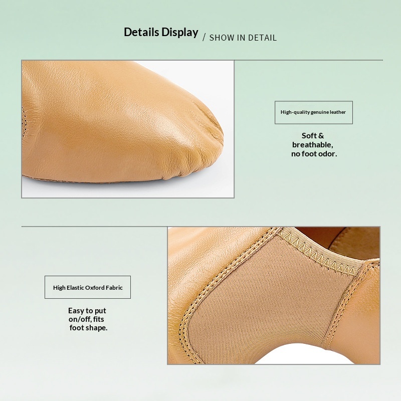 Dance Shoes Women's Genuine Leather For Jazz Dance, Adult Ballet Soft-soled Practice Sho, Teacher-specific Latin Dance Cat Paw_voghion.com