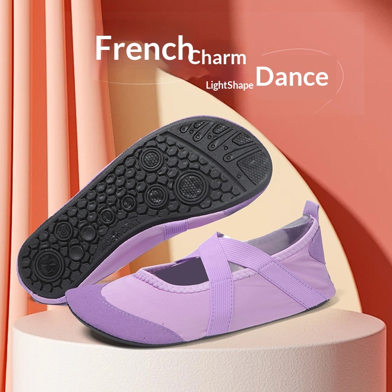 Dansschoenen, yogaschoenen voor dames, antislipschoenen voor binnen, geschikt voor thuis, strand, pilates, training, ballet, zachte zool, springtouwen, sportschoenen_voghion.com