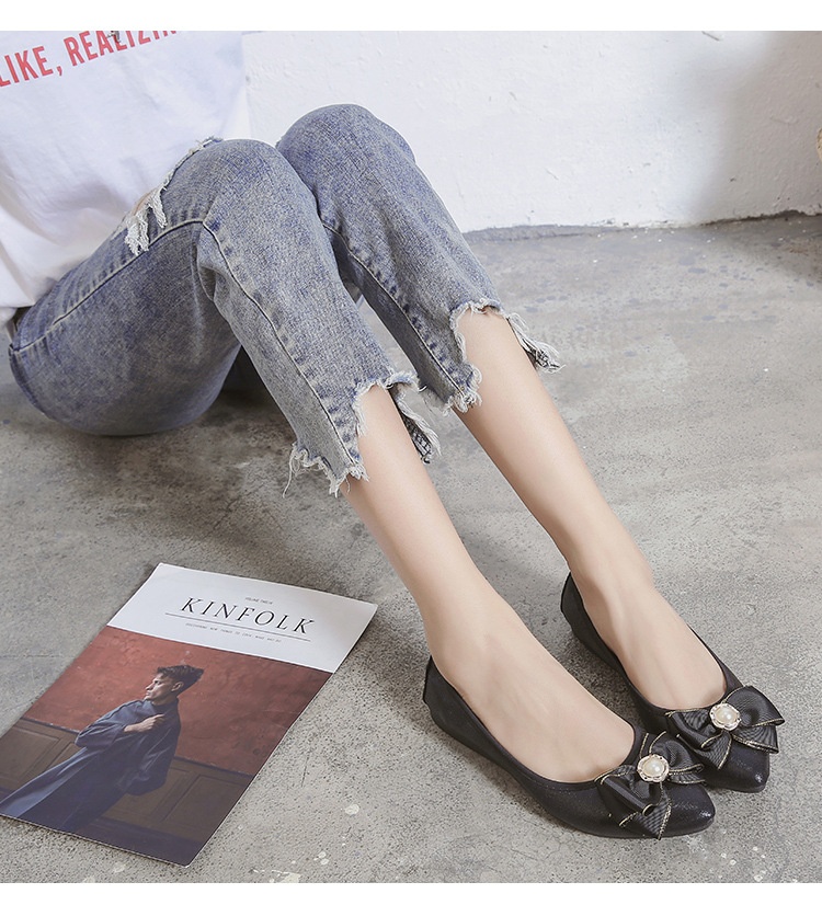 Flache Tanzschuhe Für Damen Mit Perlen Und Weicher Sohle_voghion.com
