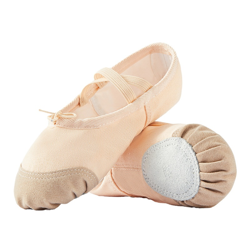 Dance Shoes Dance For Children, Soft-soled Practice Ballet Leather Lace-up Shoes, Chinese Dance Training Shoes Factory_voghion.com
