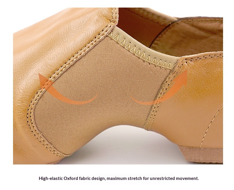 Women's Leather Jazz And Latin Dance Shoes For Professional Practice_voghion.com
