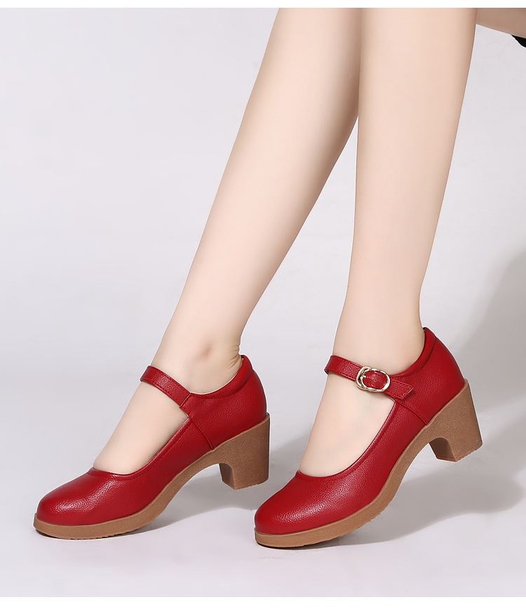 Comfortable Mid-heel Dance Shoes For Women Soft Sole Dancing Footwear_voghion.com
