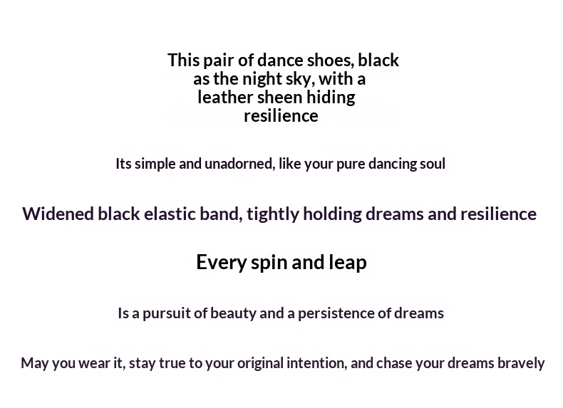 Professional Women's Ballet Dance Shoes Soft Pu Leather Black_voghion.com