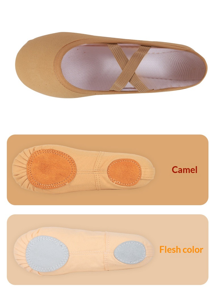 Chaussures de danse pour filles patte de chat rose souples_voghion.com