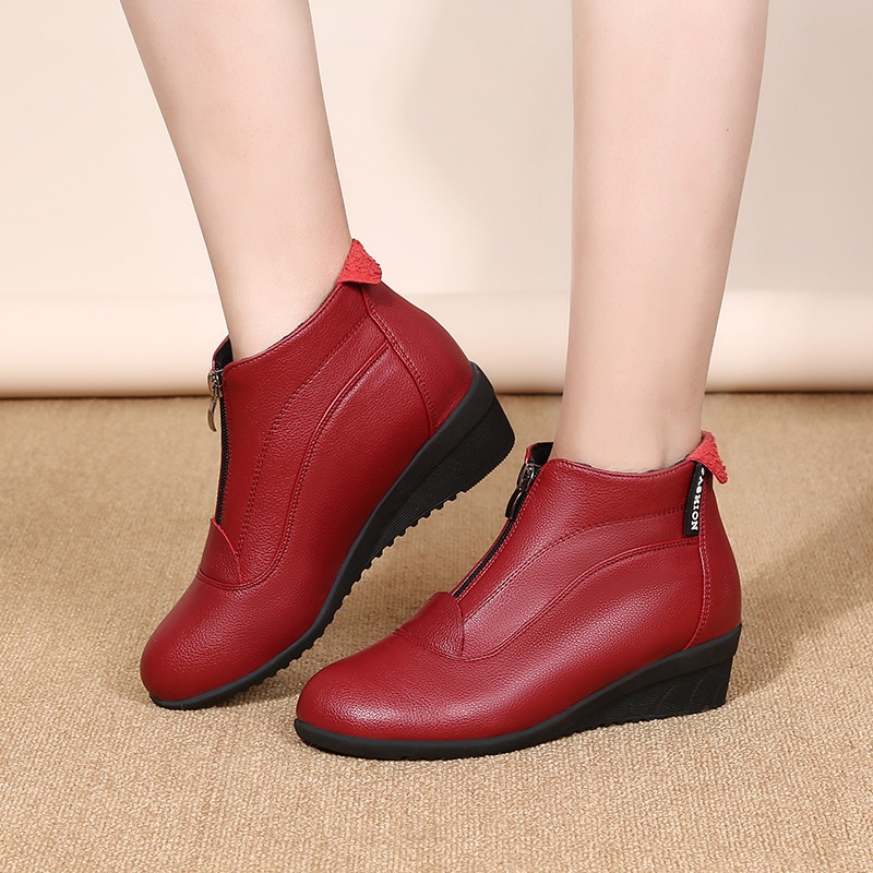 Dance Shoes Cross-border Products: Autumn Winter Square Dance European And American Shoes, Cold-proof Women's Flat Short Boots,_voghion.com