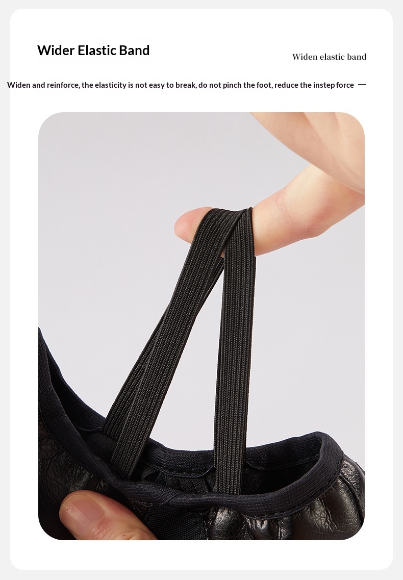 Professional Women's Ballet Dance Shoes Soft Pu Leather Black_voghion.com