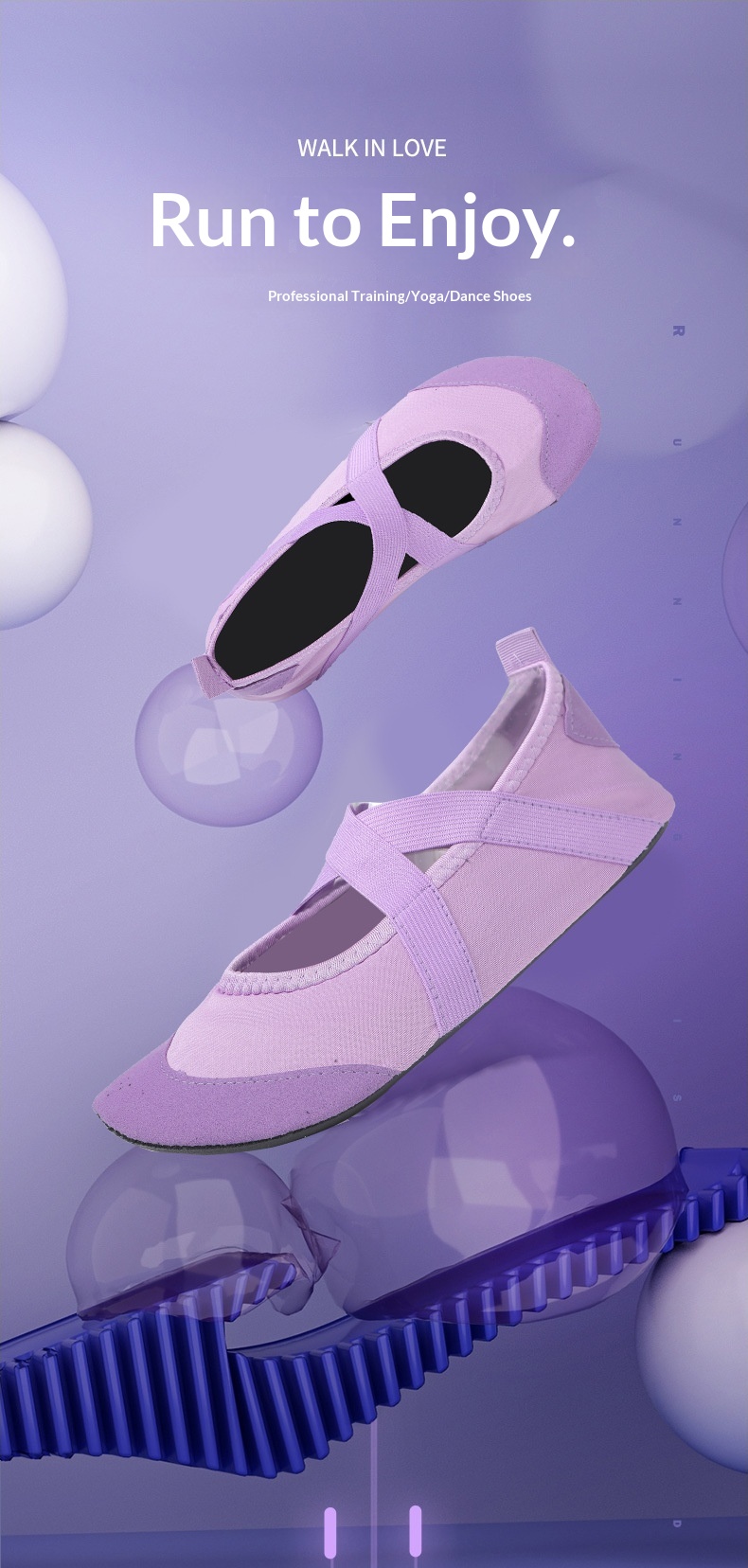 Antislip dansschoenen voor dames yoga pilates en binnentraining_voghion.com