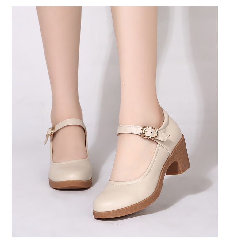 Comfortable Mid-heel Dance Shoes For Women Soft Sole Dancing Footwear_voghion.com