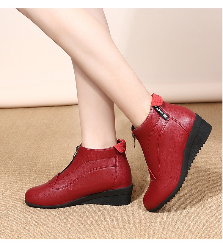 Women's Winter Dance Boots Flat Cold-proof Square Dance Shoes_voghion.com