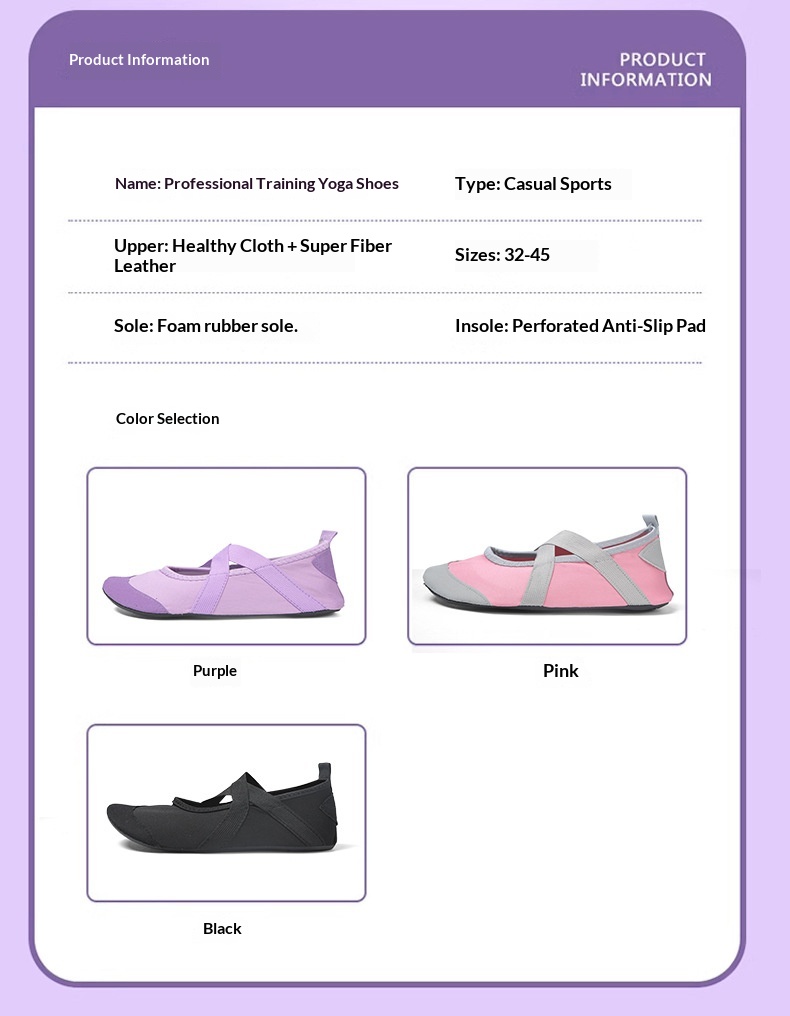 Antislip dansschoenen voor dames yoga pilates en binnentraining_voghion.com