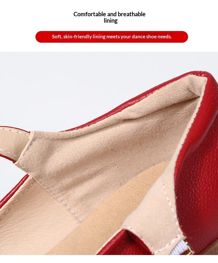 Comfortable Mid-heel Dance Shoes For Women Soft Sole Dancing Footwear_voghion.com