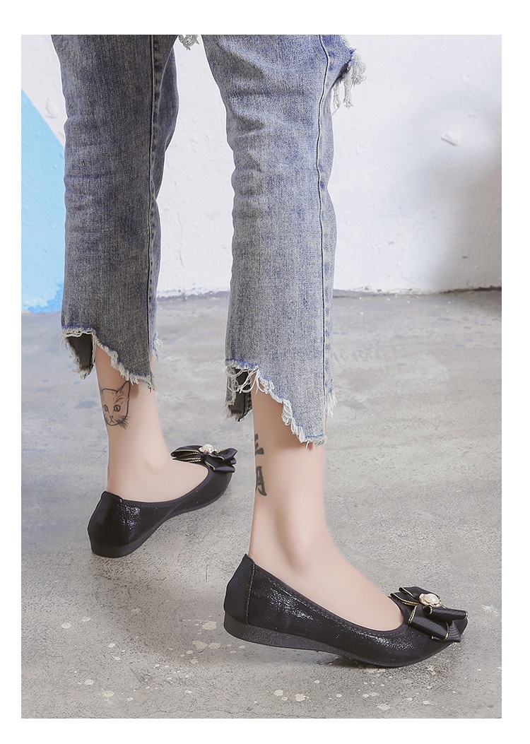 Flache Tanzschuhe Für Damen Mit Perlen Und Weicher Sohle_voghion.com