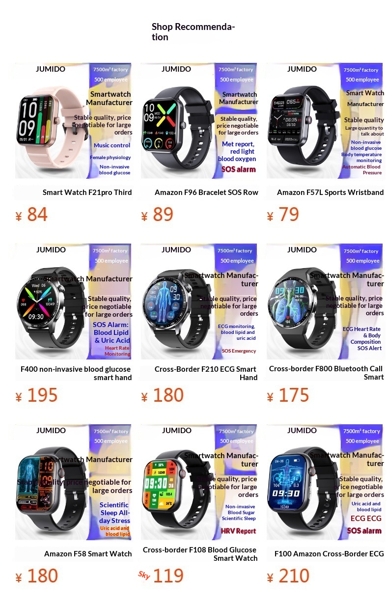 F800 Smartwatch Mit Bluetooth Telefonie Ekg Sos & Pulsmesser_voghion.com