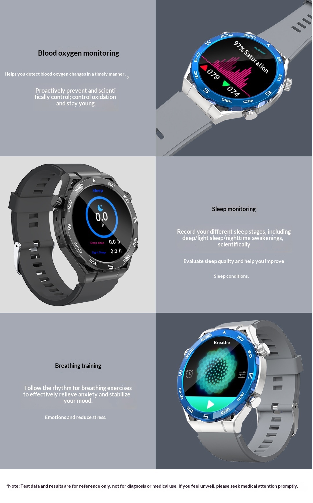 Smart sportsur med bluetooth opkald og pulsmåling_voghion.com