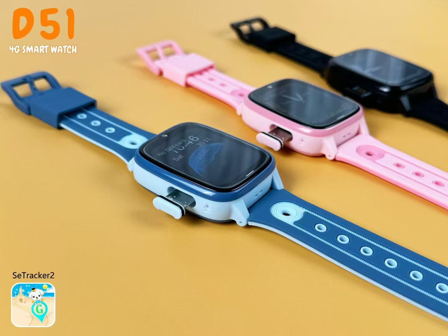 4g smartwatch til børn med videoopkald og gps positionering_voghion.com