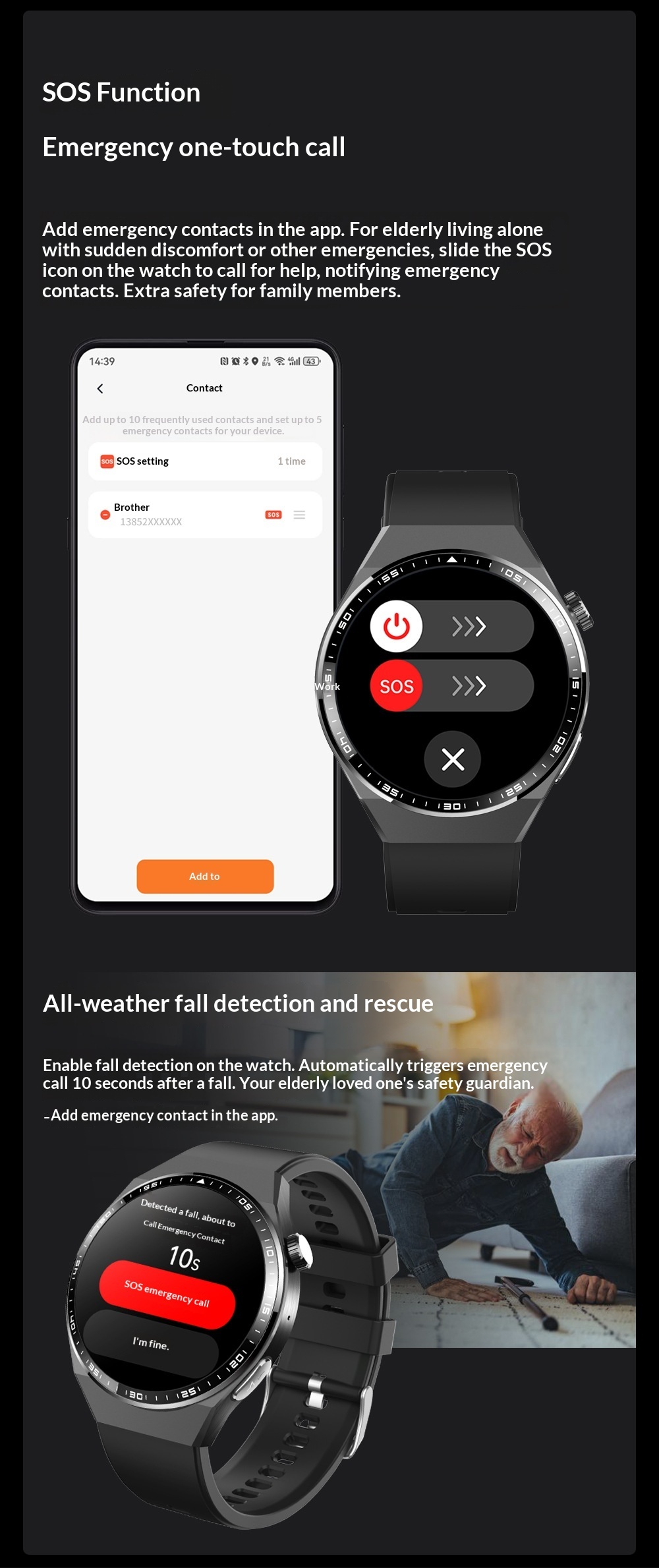 F800 Smartwatch Mit Bluetooth Telefonie Ekg Sos & Pulsmesser_voghion.com
