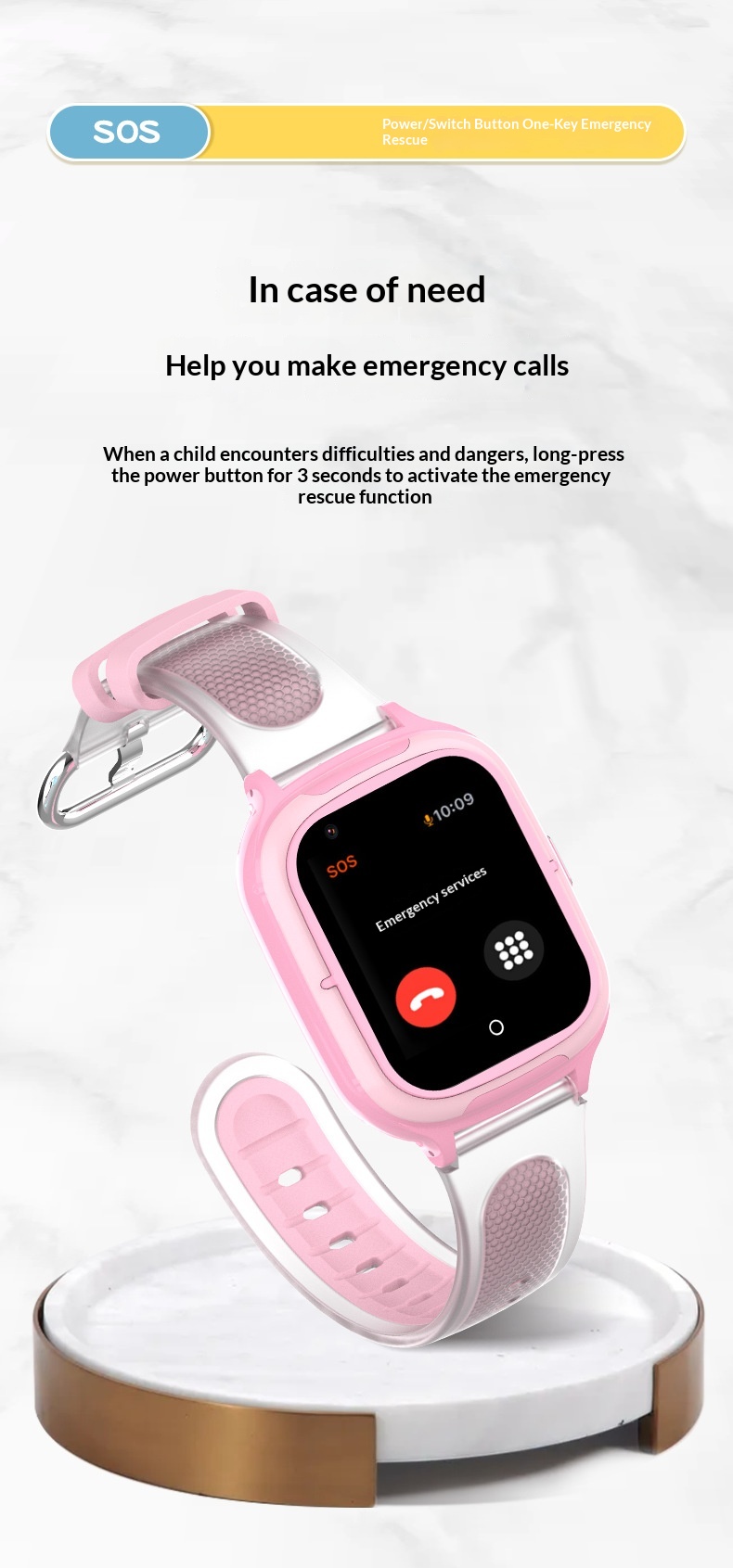 DF55 Kinder-Smartwatch mit Smartphone, wasserdicht, präziser Ortung, SOS-Funktion und Kartenfach_voghion.com